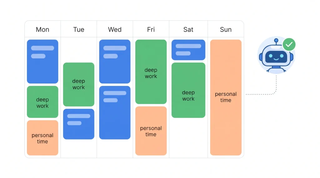 AI scheduling calendar management