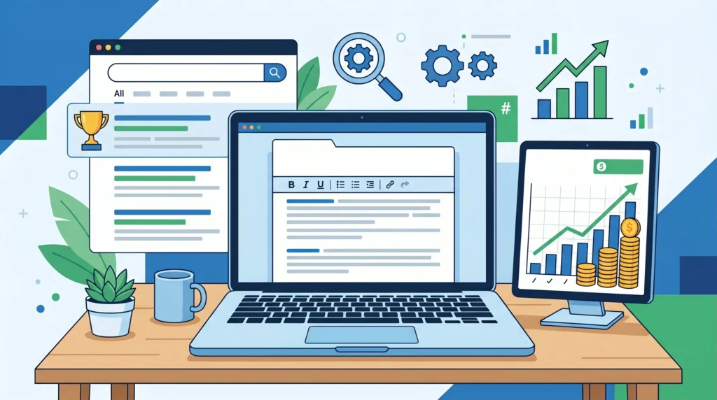 AI blog SEO AdSense income