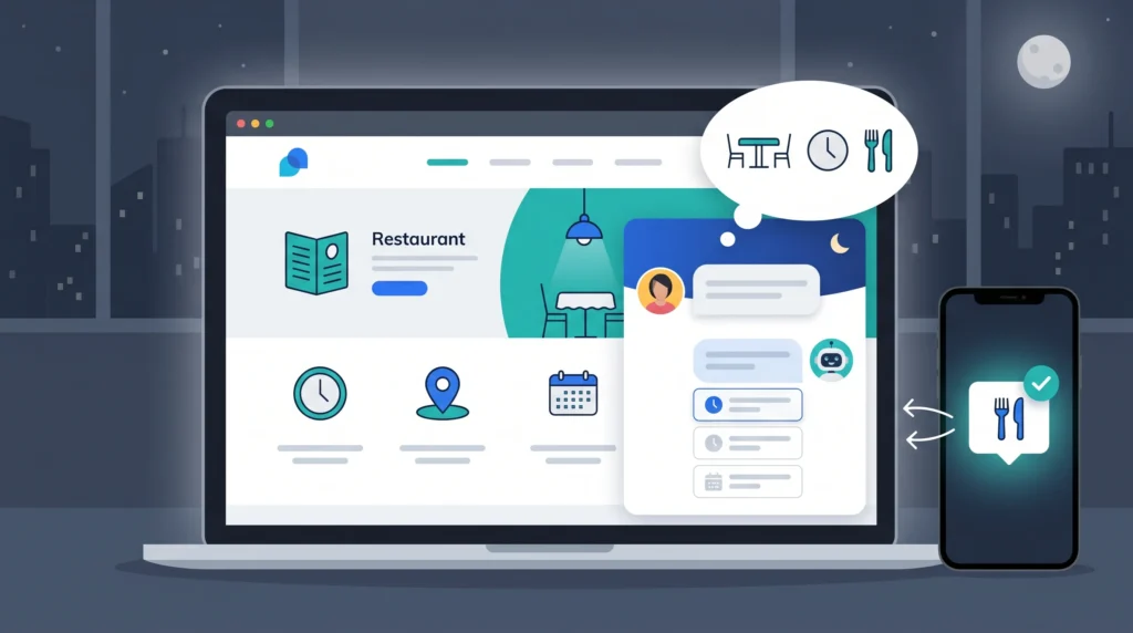 AI chatbot restaurant reservations