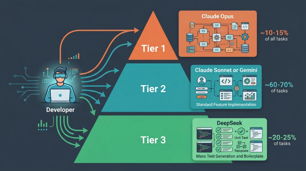 AI model routing developer tiers