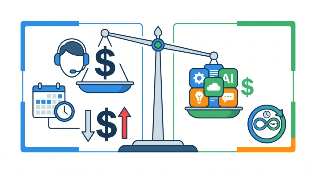 VA vs AI tools cost