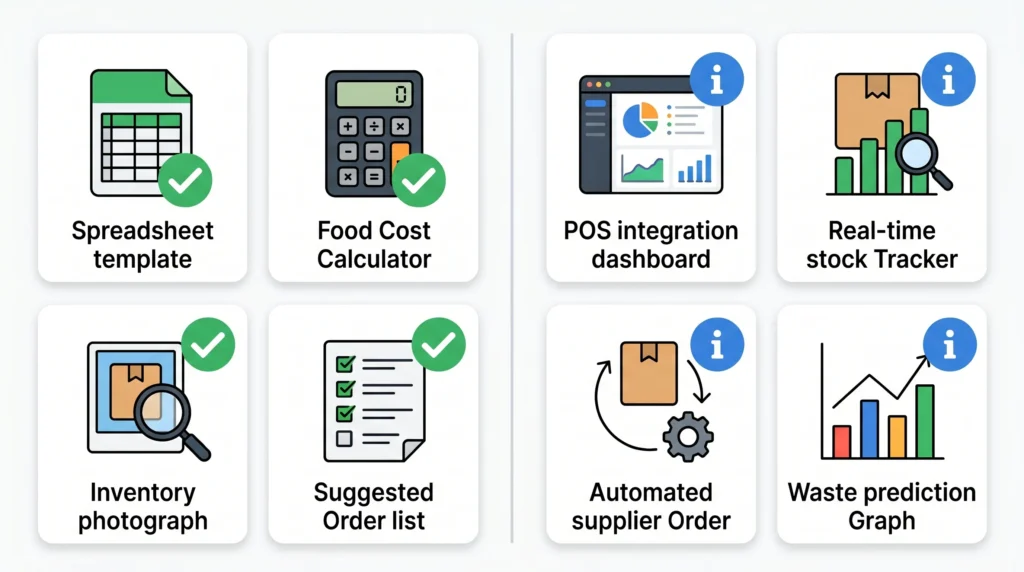 AI inventory restaurant free vs paid
