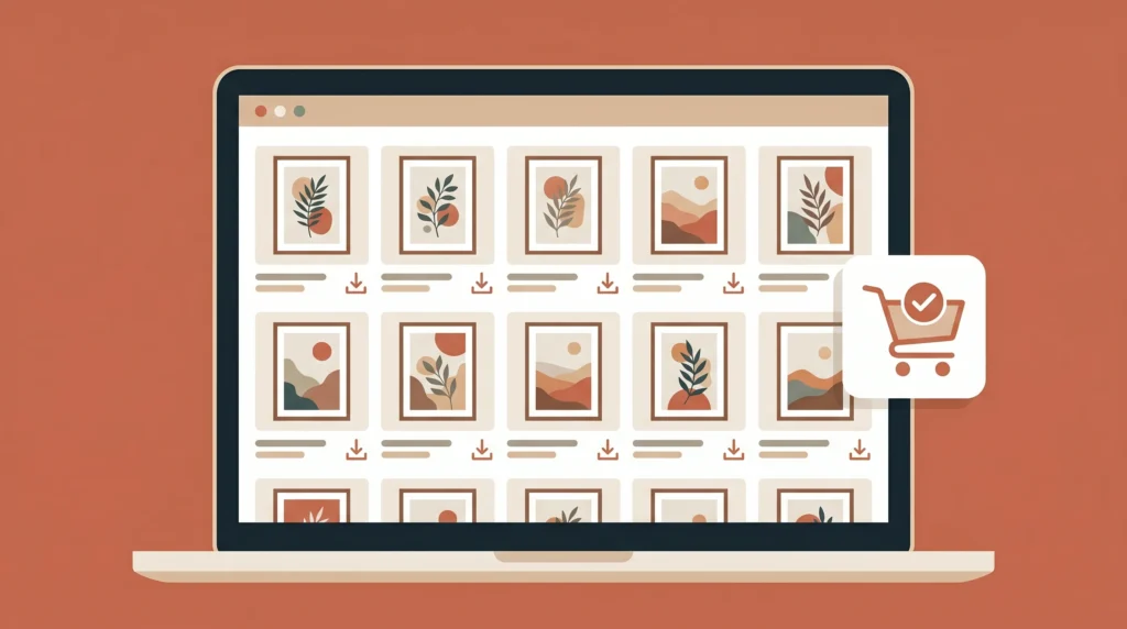 sell AI art Etsy downloads