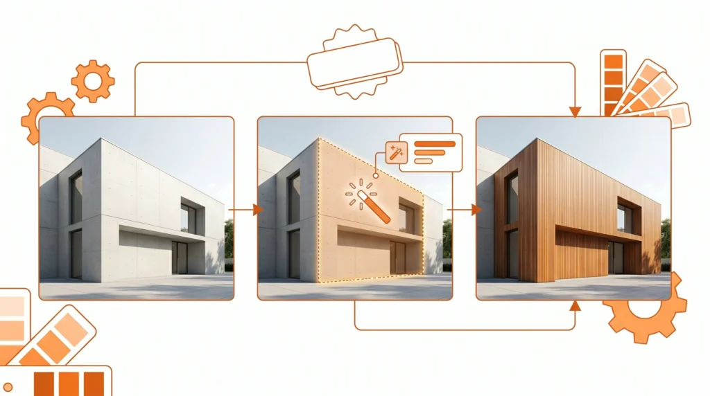 Adobe Firefly architecture rendering
