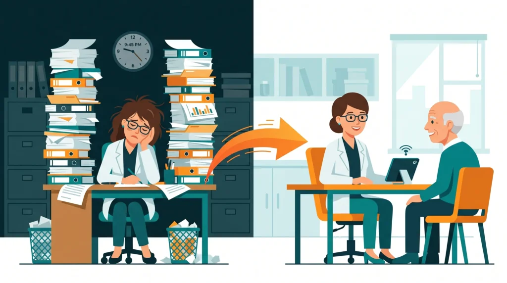 doctor burnout paperwork AI