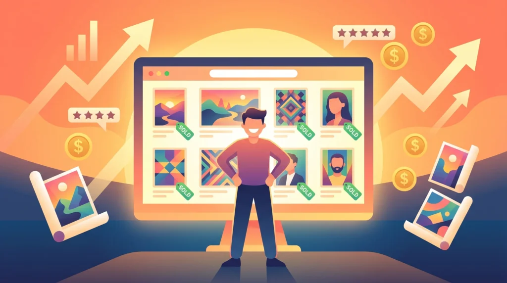 AI art online business success
