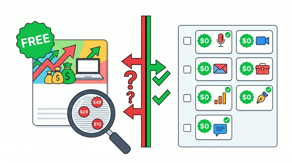 free AI side hustle honest comparison