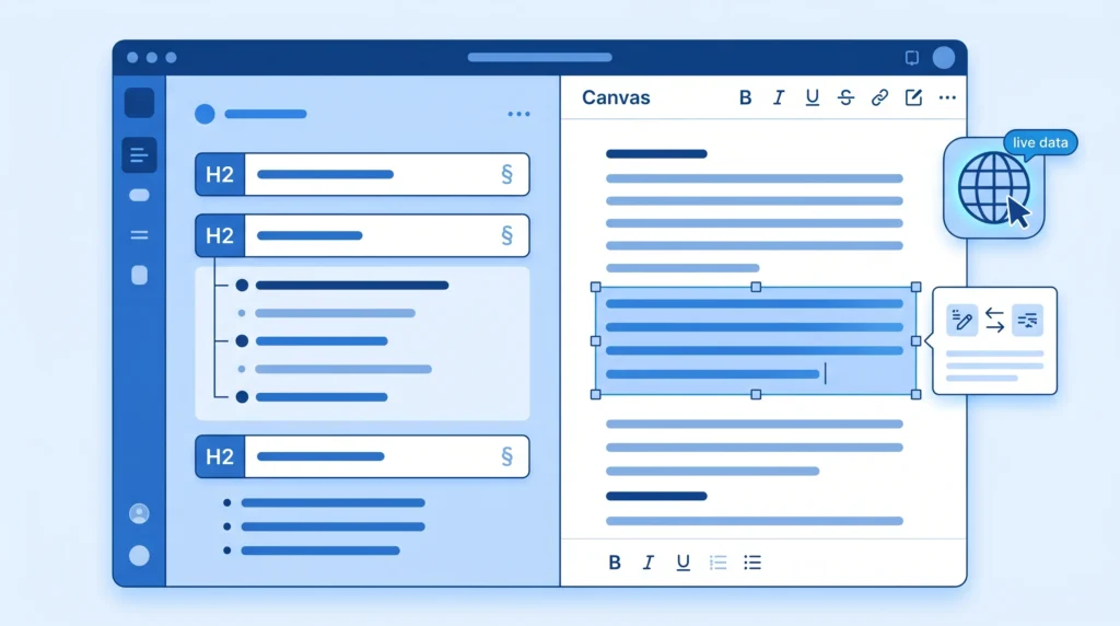 ChatGPT structured content writing