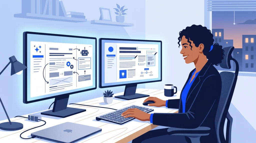 freelancer using AI tools