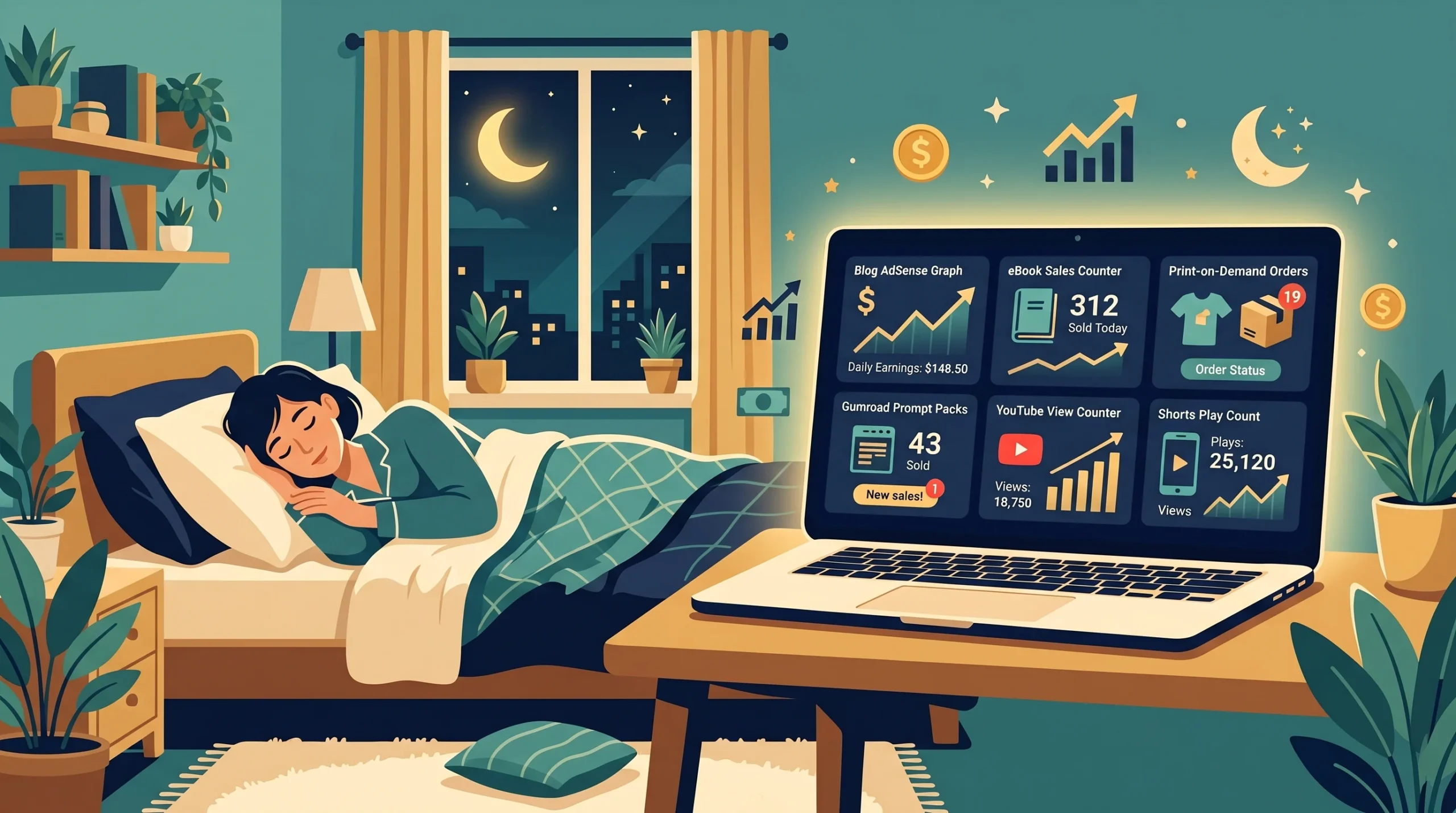 how to make passive income with free AI tools