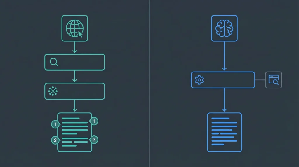 Perplexity ChatGPT architecture difference