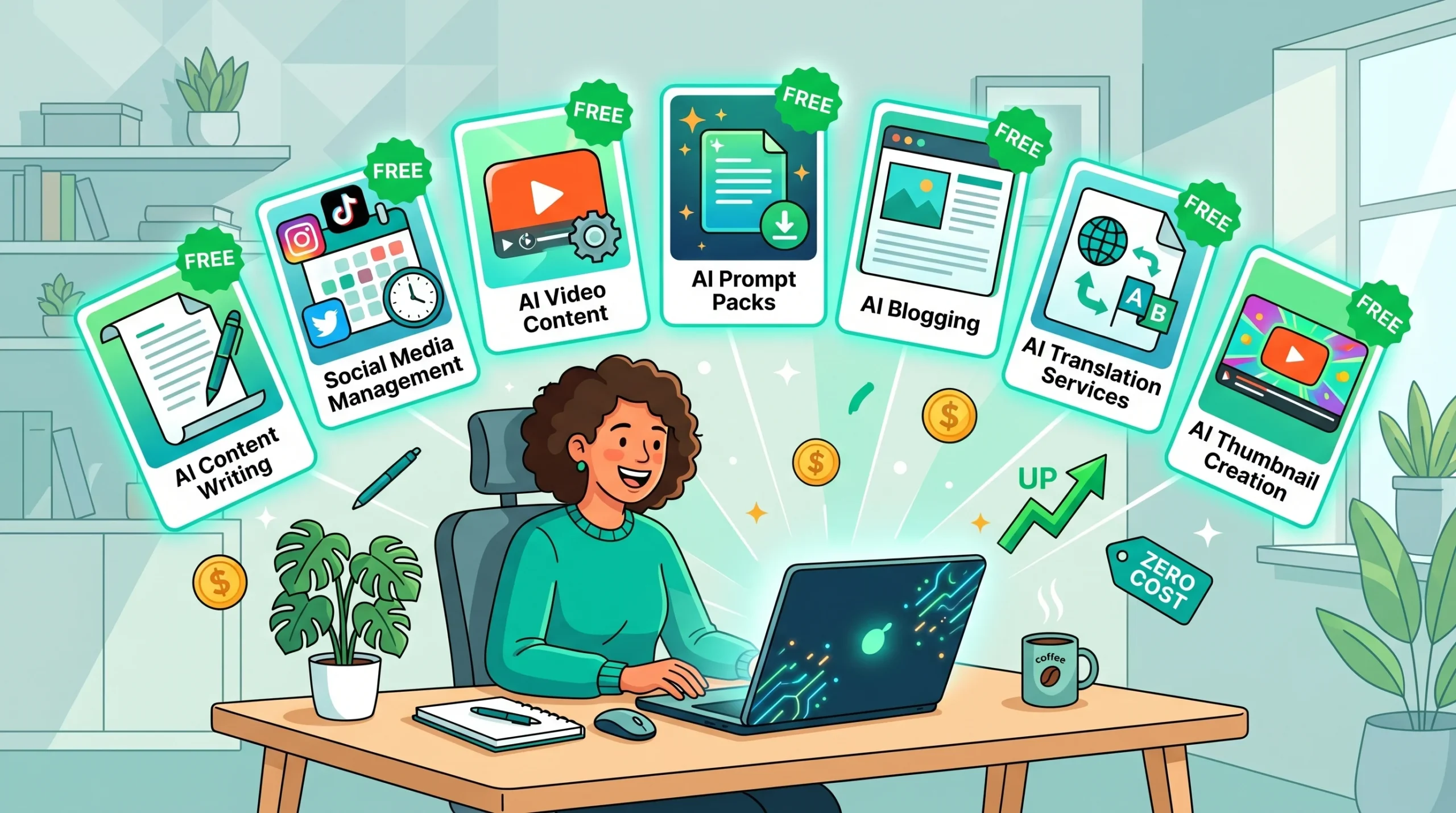 best AI side hustles with no money