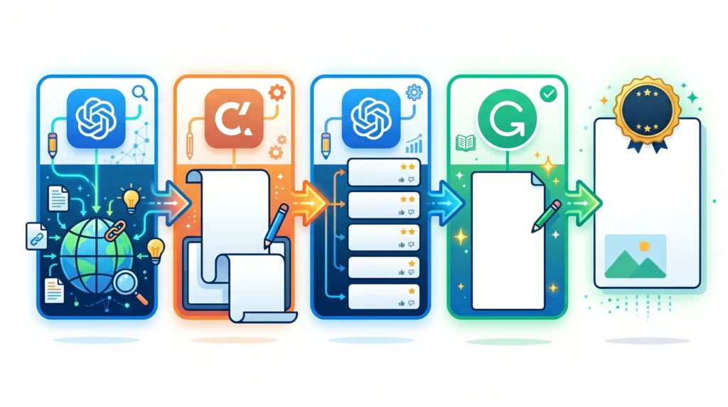 AI writing workflow 2026 steps
