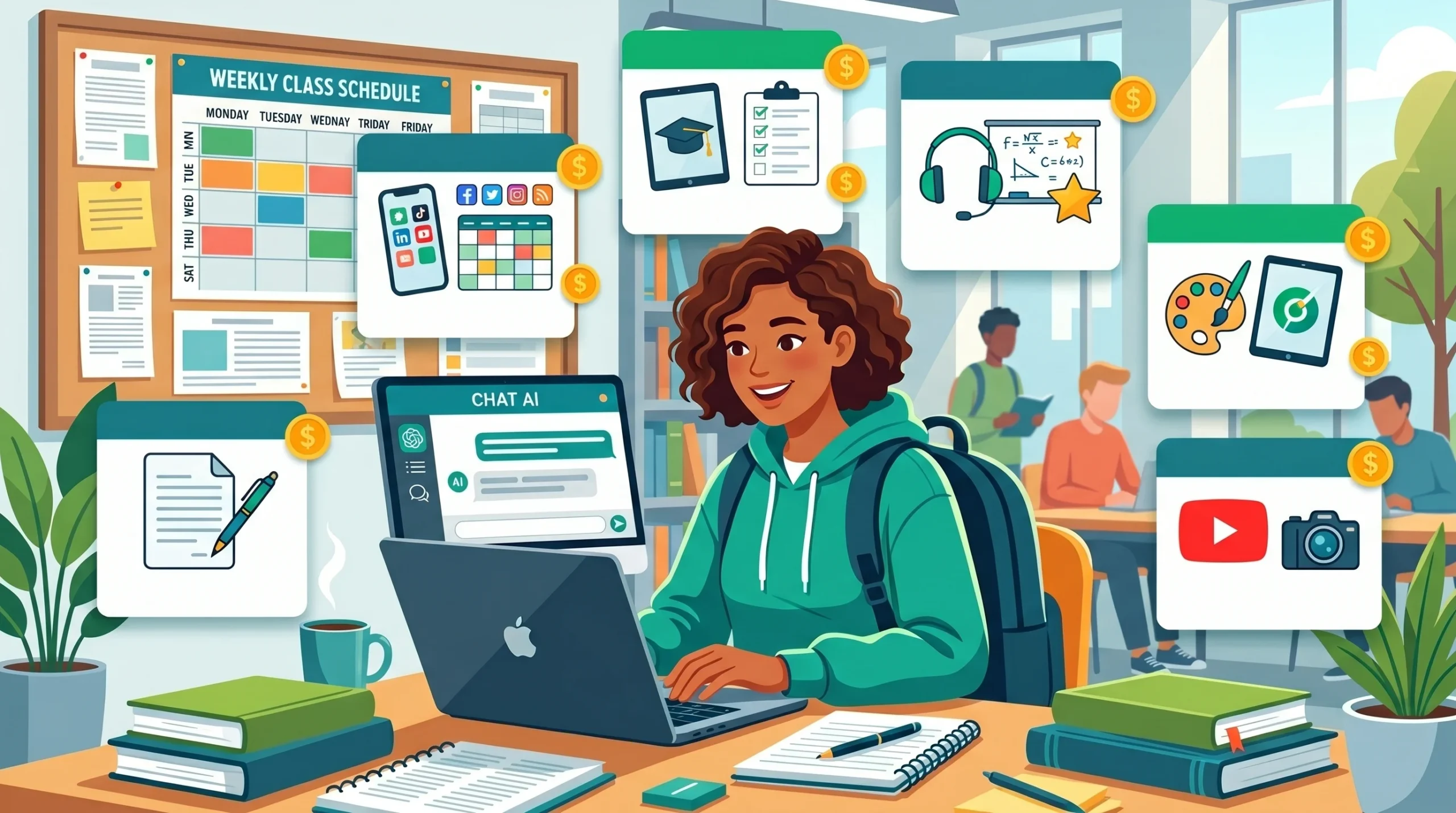 how students can make money with ChatGPT and free AI tools