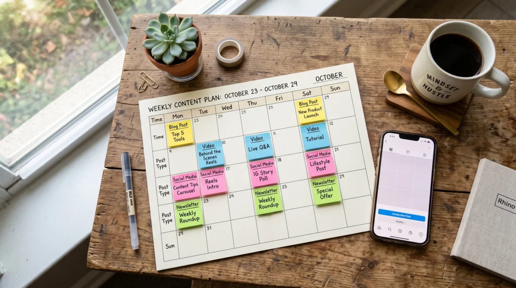 content calendar planning creator