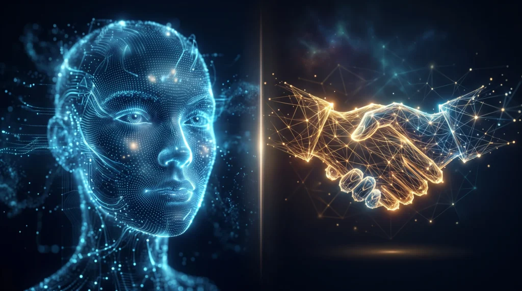 virtual AI influencer concept