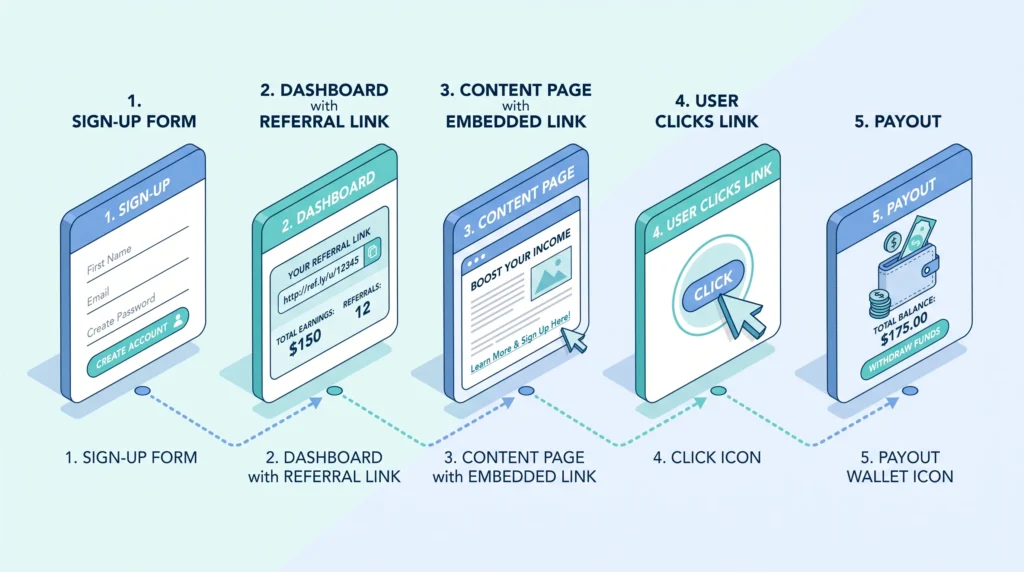 affiliate program workflow steps