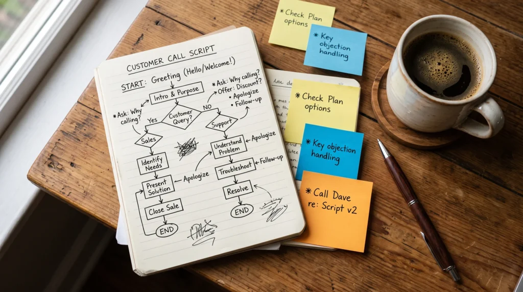 AI call flow script