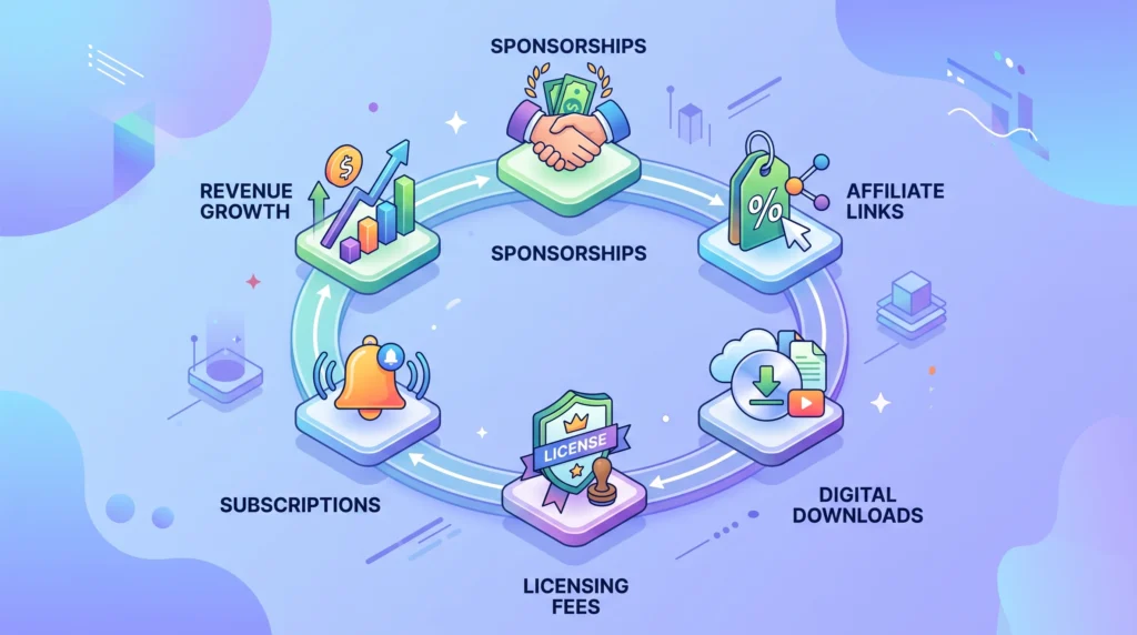 AI influencer income streams