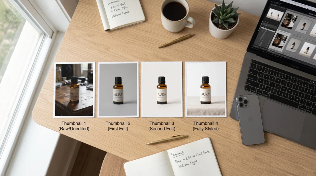 AI photo editing workflow
